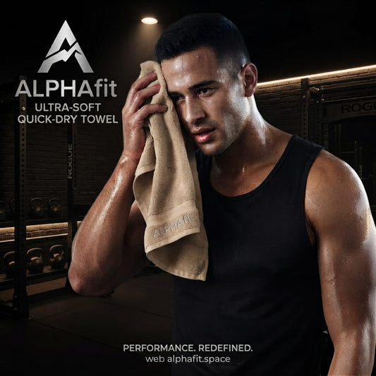 Alpha Fit Premium Soft Gym Towel With Excellent Absorption