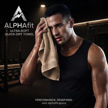 Alpha Fit  Premium Soft Gym Towel With Excellent Absorption