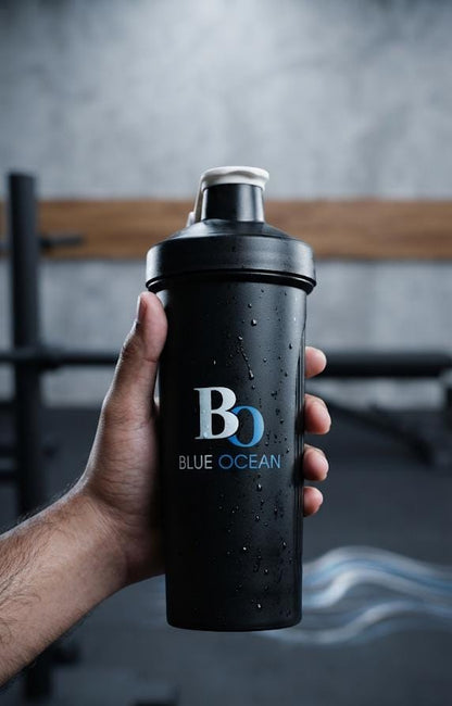 Blue Ocean Shaker Bottle (700ml) Premium Leak Proof Protein Mixer & Gym Water Bottle