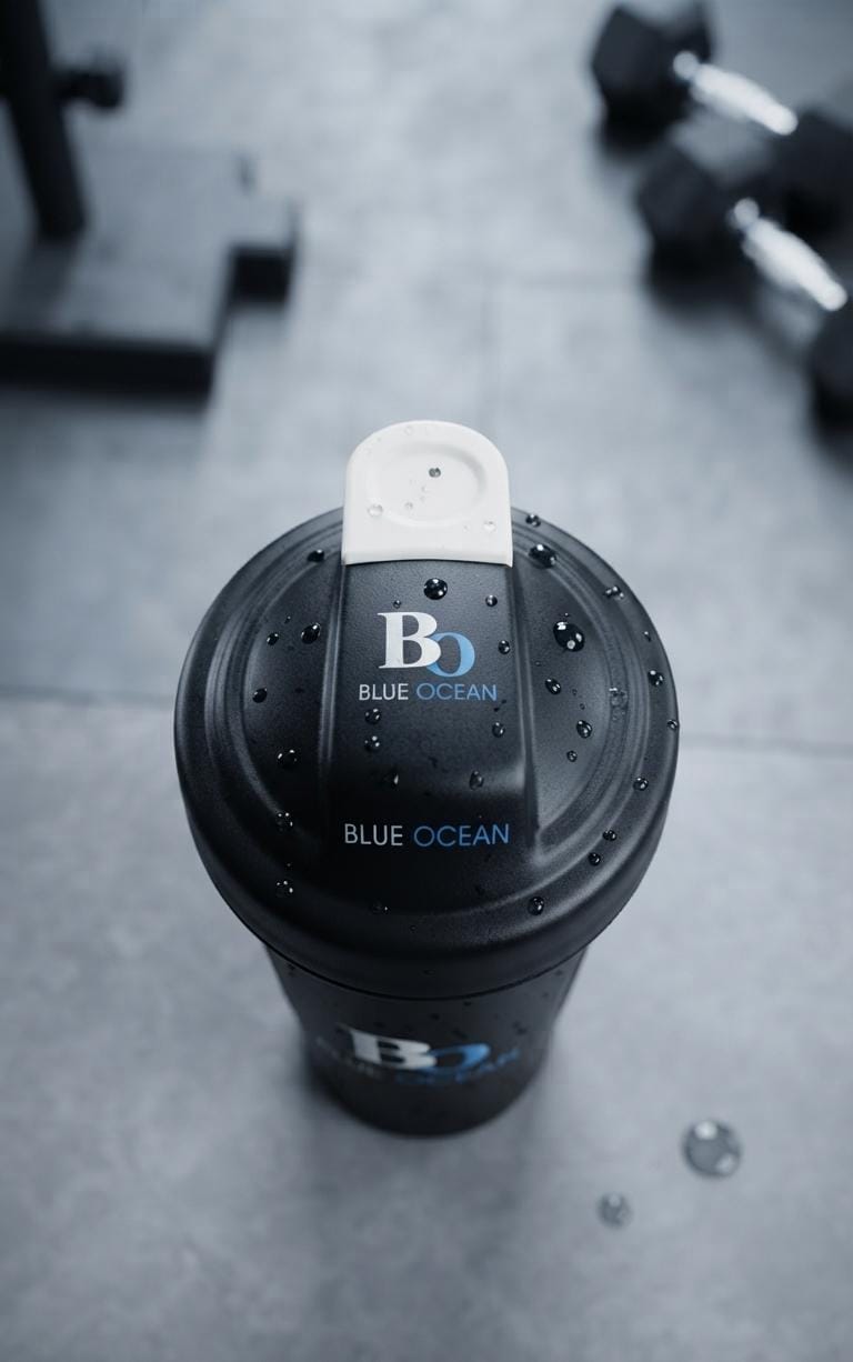 Blue Ocean Shaker Bottle (700ml) Premium Leak Proof Protein Mixer & Gym Water Bottle